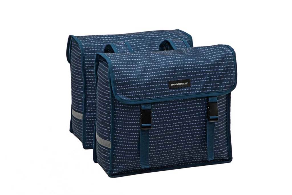 Dubbele-Fietstas-New-Looxs-Fiori-Double-Nomi-Blue-30L Dubbele-Fietstas-New-Looxs-Fiori-Double-Nomi-Blue-30L